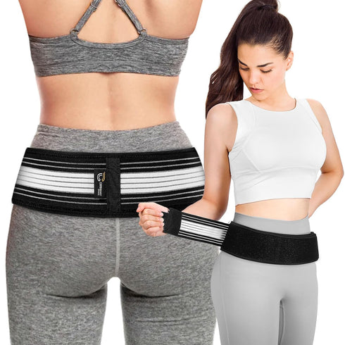 SI Belt for Women & Men, Sacroiliac Belt for Alleviates Sciatic, Pelvic, Lower Back And Sacral Nerve Pain Relief (Regular)...