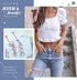 JOERICA Nipple Rings Belly Button Rings for Women 14G Stainless Steel Nipplerings Belly Navel Piercing Jewelry...
