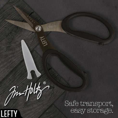 Tonic Studios 7in Left Handed Titanium Snips Tim Holtz Non-Stick Micro Serrated Scissors 7"...