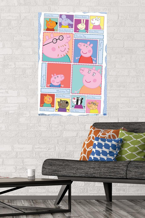Trends International Peppa Pig Grid Wall Poster 22.375" x 34"...
