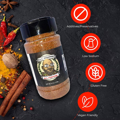 A Little Love Seasoning's, Healthy Herbs and Spices Blend, Vegan Seasoning Essentials for Cooking, Gluten Free, No Sugar, and No GMO, (All-Purpose...