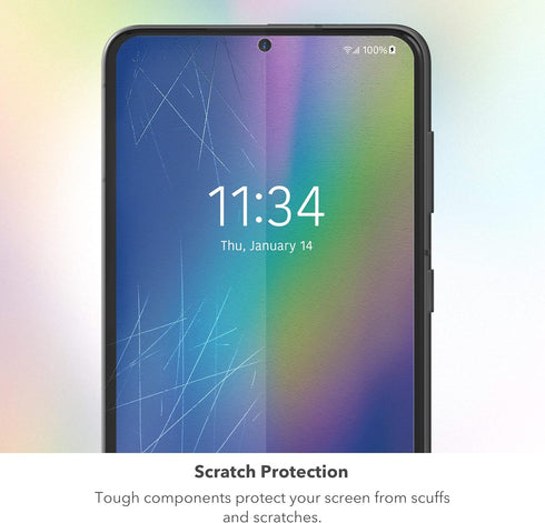 max Protection HD Screen Protection - 2 Pack - Hybrid Glass Screen Protector - Made for Samsung GS21 5G, Clear (990307905)...