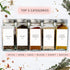 Minimalist Spice Labels - 160 Waterproof Spice Jar Labels - Preprinted Herb Stickers - Fits Round Bamboo Jars or Rectangular Glass Seasoning Conta...