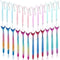 24 Pieces Mermaid Tail Gel Ink Pens for Child Mermaid Fish Ballpoint Pens for Mermaid Party Supplies Office School Supplies, 0.5 mm Black Gel Ink ...