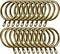 Shappy 20 Packs Metal Drapery Curtain Rings Hanging Rings for Curtains and Rods, Drape Sliding Eyelet Rings 30 mm Internal Diameter(Antique Brass)...