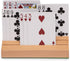 Standard Size Solid Beech Playing Card Holder-2 Piece Set-Card Storage...