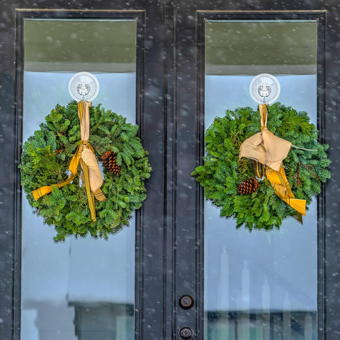 VIS'V Suction Cup Razor Holder, Shower Suction Razor Hooks for His and Hers, Removable and Reusable, Clear, 4 Pcs...