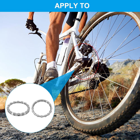 PATIKIL Bike Ball Crank Bearing 37mm x 16 Balls, 4 Pack Stainless Steel Bicycle Bearings Replacement Bike Parts Repair Accessories for Bike Front ...