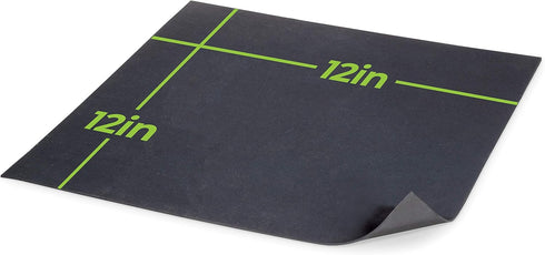 Textile Finished Neoprene Rubber Sheets 12x12x1/16 inch - Anti-Skid, More Abrasive, Solid and Flexible Mesh Finished Rubber Gasket Material for Ho...