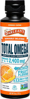 Barlean's Total Omega 3 6 9 Orange Crème Liquid Fish Oil Supplement with Borage and Flaxseed Oil, 2,400 mg of Omegas EPA and DHA Plus GLA for Join...