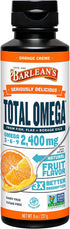 Barlean's Total Omega 3 6 9 Orange Crème Liquid Fish Oil Supplement with Borage and Flaxseed Oil, 2,400 mg of Omegas EPA and DHA Plus GLA for Join...