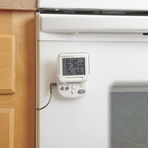 Polder Digital In-Oven Thermometer/Timer, White...
