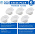 Fette Filter - Vacuum Replacement Filters Compatible with Swiffer Sweep and Vac. Compare to Part #99196 (Pack of 6)...