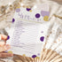 Purple and Gold Baby Shower Games - Word Scramble Game for Girls or Boys - Fun Gender Reveal Activity with Prizes - Prince or Princess Theme - 25 ...
