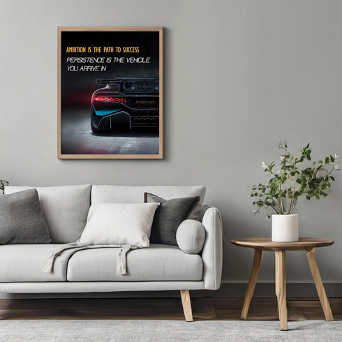 Posterizer 1 pcs-daily reminder- Ambition is the path to success-Motivational & Inspirational Art-Workplace & Office Art-Decor for Home & Office- ...