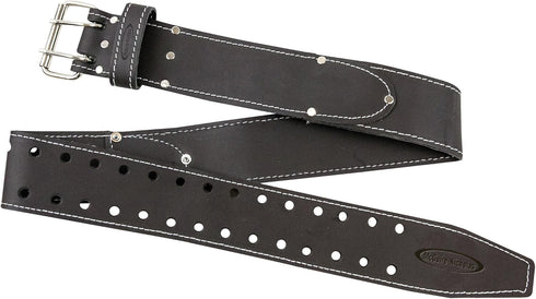 McGuire-Nicholas Men's Standard 2 3/4" inch Oil Tanned Leather Tool Work Belt for 29"-46" Waist, Dark Brown, 3"...