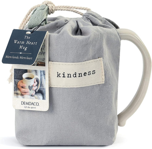 DEMDACO Kind Heart Cream Inspirational 16 ounce Ceramic Stoneware Coffee Mug...