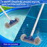 Pool Brush with Round Ends, Premium Pool Brushes for Cleaning Pool Walls & Tiles, 12.5'' Pool Brush Head for Inground Pools/above Ground Pools, Sp...
