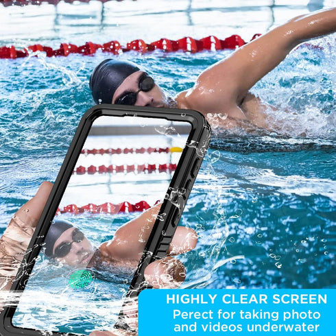 AICase for Samsung Galaxy S23 Case Waterproof, Clear Water Proof Shockproof Dustproof Snowproof Full Body Rugged Transparent Underwater Phone Case...