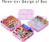 Peirich Bracelets Making Bead Kits, includes 44 Colors Embroidery Floss with 3-Tier Organizer Storage Box, Over 4900 Beads for Friendship Bracelet...
