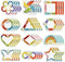 ZOiiWA 48 Pcs Breath Calm Anxiety Sensory Stickers Reusable Textured Tactile Rough Calming Stickers Adhesive Sensory Strips for School Office Clas...