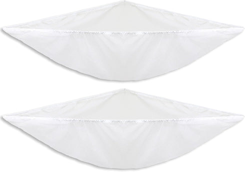 Simple Houseware 2 Pack Stuffed Animal Toy Hammock Net, Corner Wall Storage for Kids Room, White...