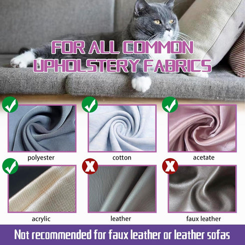 Furniture Cat Scratch Protector - 12 Pcs Clear Self-Adhesive Cat Couch Protectors, Furniture Protectors from Cat Scratching, couch corner protecto...