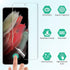 EGV 3 Pack Screen Protector Compatible for Samsung Galaxy S21 Ultra 6.8-inch, HD Clear Flexible Film, Positioning Tool, Support Fingerprint, Bubbl...