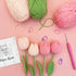 Lily's Lyric Flower Crochet Kit | Tulip Flowerpot | Step-by-Step Video Tutorial for Adults Teenagers | DIY Home Decoration Craft Gift Idea Pink...