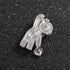 Bear Brooch for Women Rhinestones Brooch Sweater Pin Cute Animal Silver Brooch for Grils...