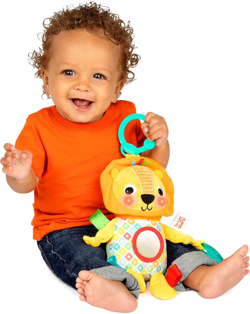 Bright Starts Huggin’ Lights Musical Light Up Toy for Stroller and On-The-Go - Lion - Unisex, Newborn +...