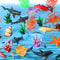 26 Pcs Ocean Animals Figurines Toys Plastic Sea Creatures Diorama Project Playset Ocean Habitat Project Supplies with Coral Reef Kit for Kids Todd...
