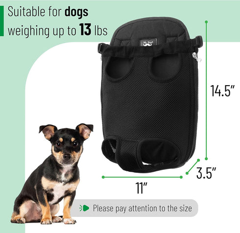 Mr. Pen- Pet Adjustable Dog Carrier Backpacks, Hiking Travel Backpack, Puppy Backpack, Dog Front Carrier...