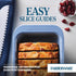 Farberware Easy Solutions Nonstick Bakeware Meatloaf/Loaf Baking Pan, 9 Inch x 5 Inch with Portion Marks - Blue...