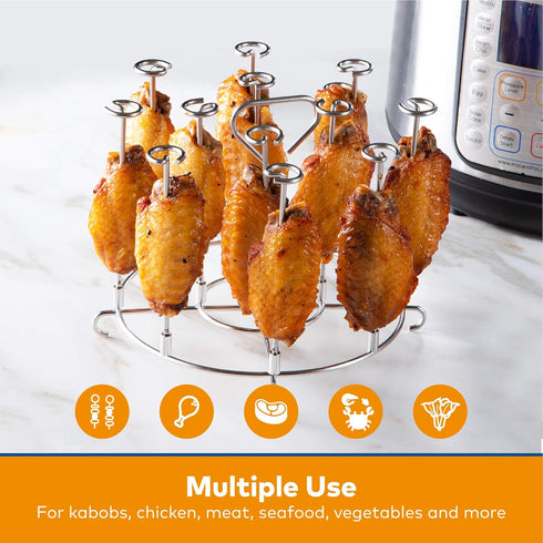 Goldlion Skewer Stand Compatible with Instant Pot 6 Quart Accessories for Air Fryer Crisp Lid...
