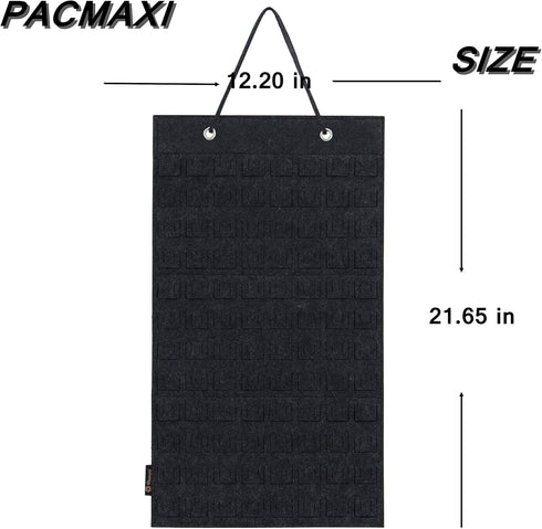 PACMAXI Hanging Brooch Pin Organizer, Display Pins Storage Case, Brooch Collection Storage Holder, Holds Up to 96 Pins.(Not Include Any Accessorie...