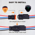 3 Pin Waterproof Connector,3 Wire Electrical Car Auto Connector,With 20CM 16AWG Long Male Female Plug Quick Disconnect Wire Connectors for Car Tru...