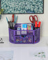 EasyPAG Desk Organizer Mesh Desktop Office Supplies Multi-functional Caddy Pen Holder Stationery with Drawer,Purple...