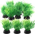 Green Aquarium Plant Ornaments, Artificial Water Plants, Lifelike Plastic Fish Tank Foreground Grass, Water Tank Decorations (10Pcs)...