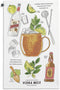 DEMDACO Best Vodka Mule Recipe 28 x 17 All Cotton and Stainless Steel Bar Towel and Stir Stick Set...