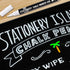 Stationery Island Liquid Chalk Pens White Markers for Blackboards Dry Erase Chalk Marker Pens Wipeable for Chalkboard, Window, Glass, Signs and Mi...