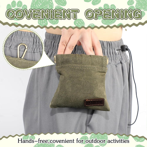 3 Pcs Dog Treat Pouch Hand Free Dog Treat Bags Training Pouch with Auto Closure and Metal Buckle Dog Walking Bag Dog Treat Holder Dog Snack Pouch ...
