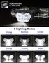 2000 Lumen 9 LED Headlamp, Ultra Bright Head Lamp with 6 Modes, Lightweight Head with Adjustable Strap, IPX5 Waterproof Headlight Great for Campin...