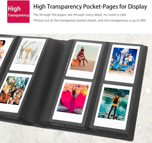 192 Pictures Photo Album for Fujifilm Instax Mini 11 12 evo 90 70 50S 26 25 9 8+ 7S Instant Camera, 2x3 Photo Album for Polaroid Snap Z2300 PIC-30...
