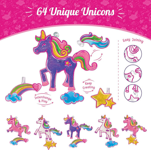 Imagimake Window Art Unicorn Toy Painting Kit | Suncatcher Art Supplies | Unicorn Gifts for Girls Age 6-8 | Kids Crafts for Girls Ages 8-12 | Toys...