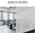 Finnez Window Film Privacy and Light Protection Sticker Film Frosted Look Static Cling for Home Office (11.8'' x 78.7'' Irregular Stripe)...