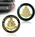 Past Master Masonic Car Emblem Black & Golden Mason Auto Decal...