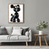 Posterizer 1 pcs-Cute black balloon animal-Dog-Kids Room Art-Comedy Art-Gift for Daughter, Son, Kids- unframed wall art...