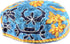Bucharian Light Blue Embroidered Kippah Buchari Yarmulke Jewish Hat Yamaka - 23.6" / 60cm...