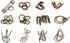 Project Genius- 12pc Ancient Metal Assortment, Metal Puzzle, Assembly Puzzle, Disassembly Puzzle, Brain Teaser, 3D Puzzle...